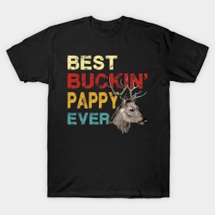 Best buckin' pappy ever shirt deer hunting T-Shirt